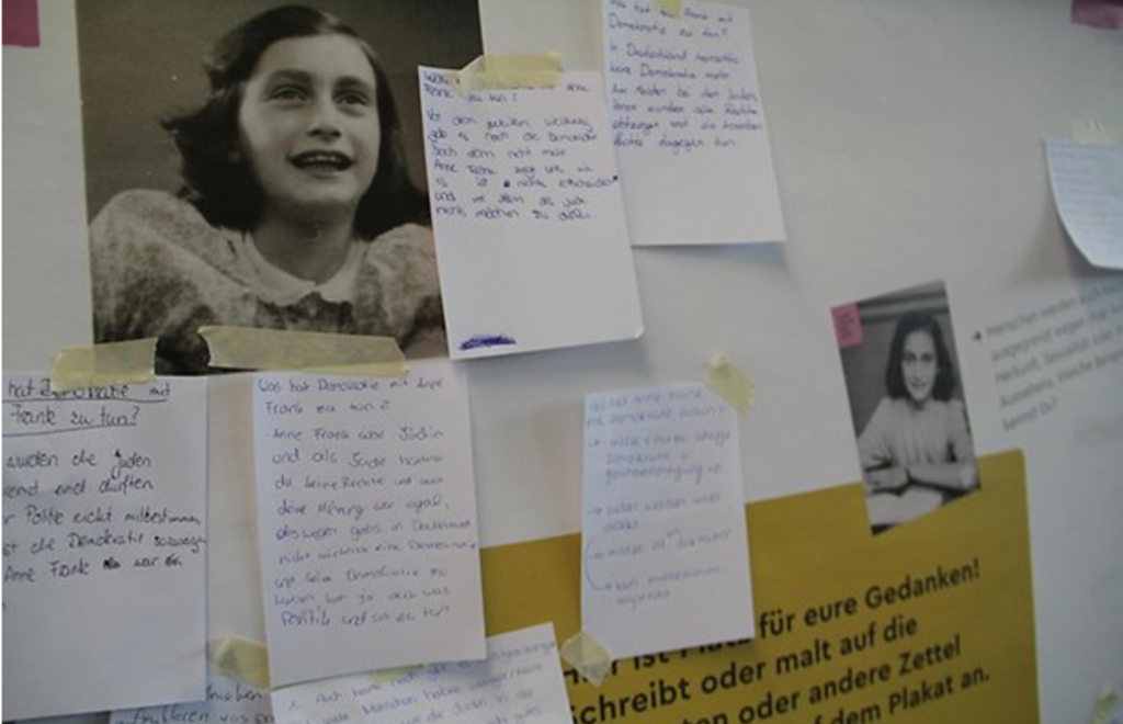 Anne Frank Tag Projekt am Elisabeth von Thüringen Gymnasium in Köln