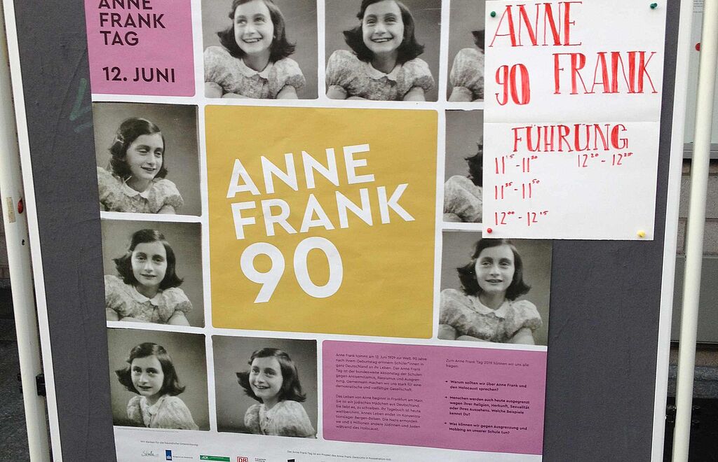 Anne Frank Tag Projekt am Sartre Gymnasium in Berlin